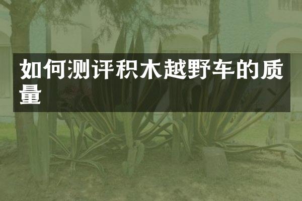 如何测评积木越野车的质量