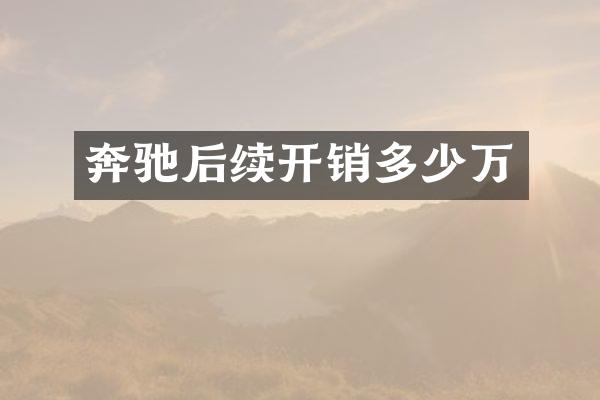 奔驰后续开销多少万