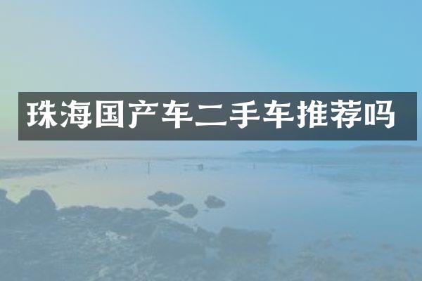 珠海国产车二手车推荐吗