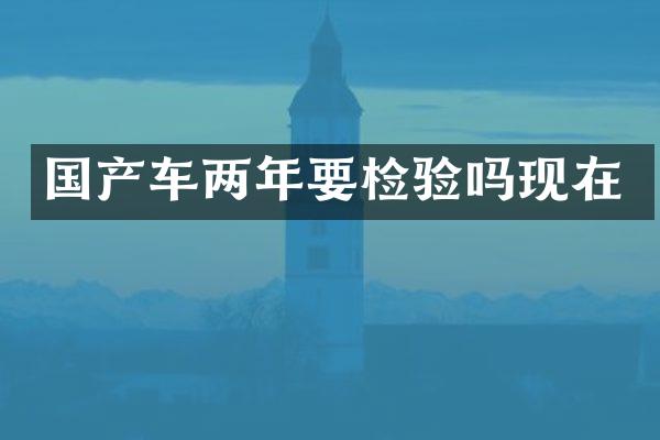 国产车两年要检验吗现在