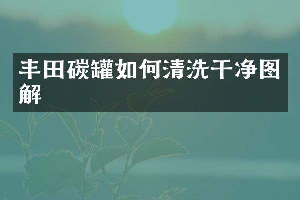 丰田碳罐如何清洗干净图解