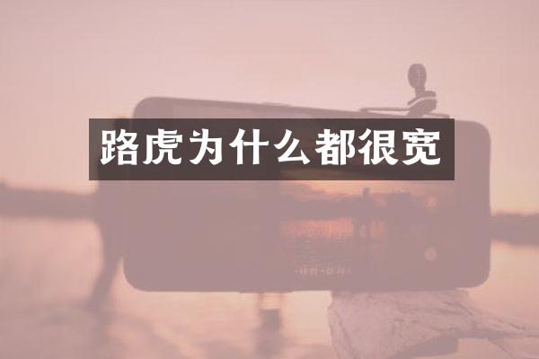 路虎为什么都很宽