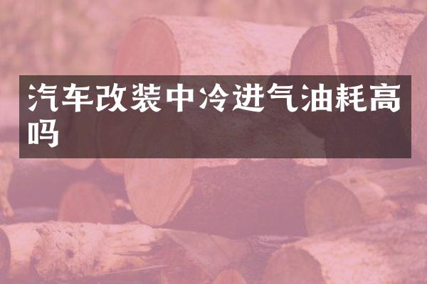 汽车改装中冷进气油耗高吗