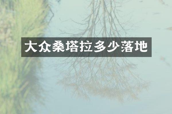 大众桑塔拉多少落地