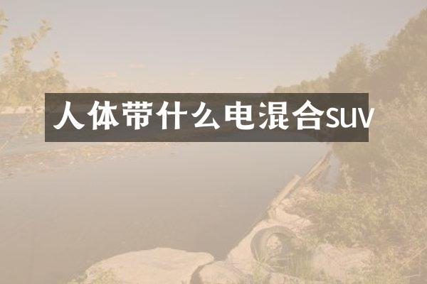 人体带什么电混合suv