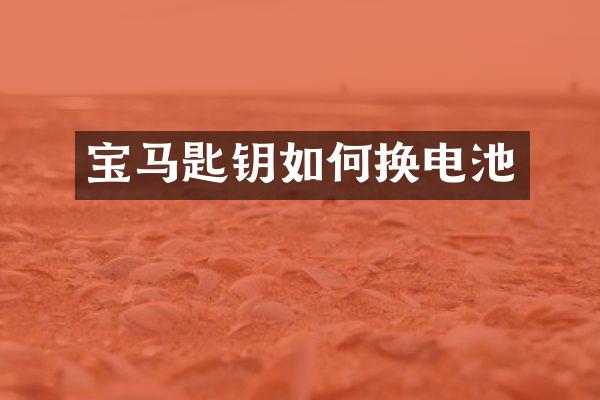 宝马匙钥如何换电池