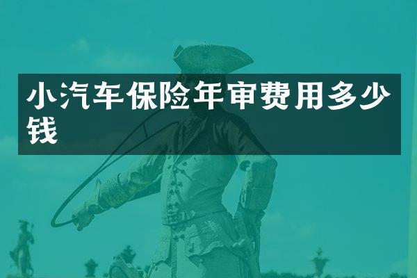 小汽车保险年审费用多少钱
