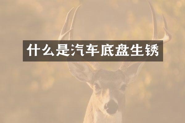 什么是汽车底盘生锈