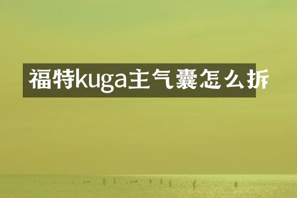 福特kuga主气囊怎么拆