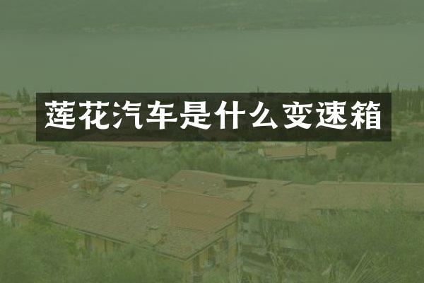 莲花汽车是什么变速箱