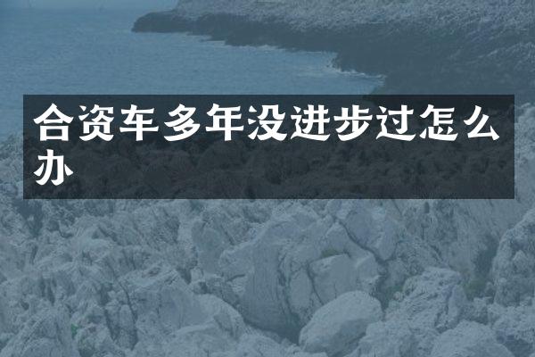 合资车多年没进步过怎么办
