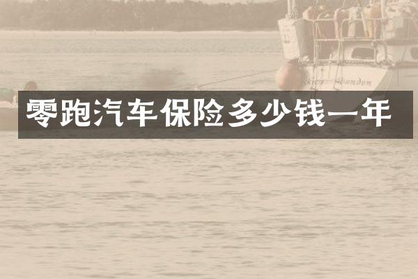 零跑汽车保险多少钱一年