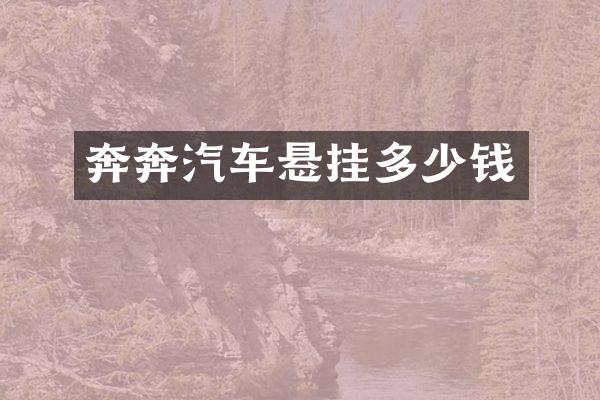 奔奔汽车悬挂多少钱