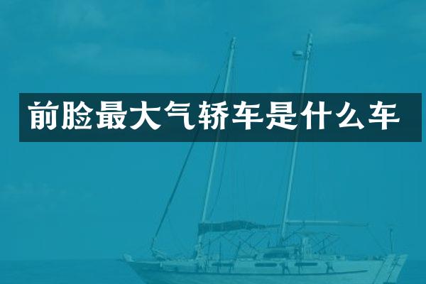 前脸最大气轿车是什么车
