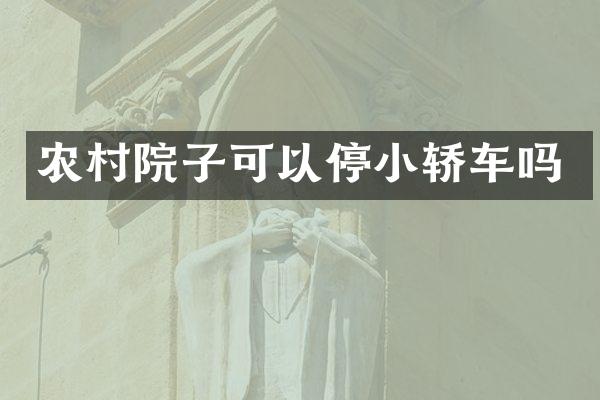 农村院子可以停小轿车吗