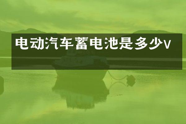 电动汽车蓄电池是多少v的