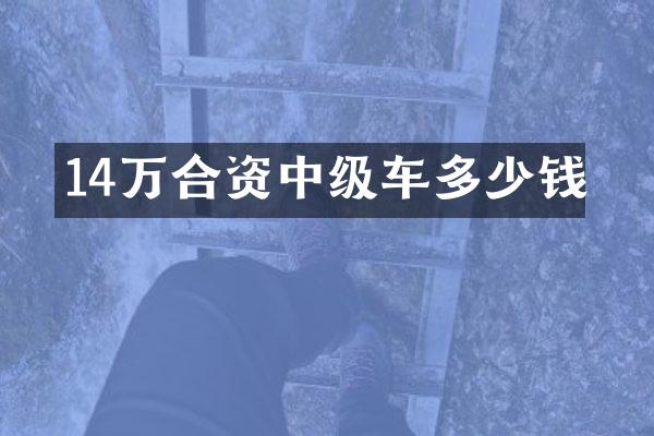 14万合资中级车多少钱