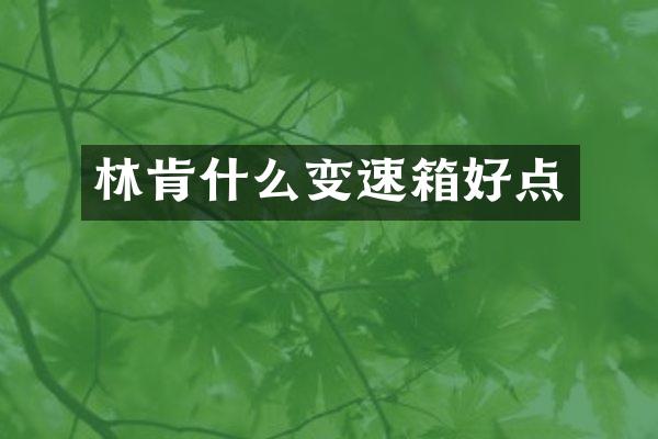 林肯什么变速箱好点
