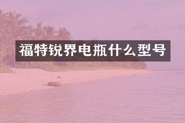 福特锐界电瓶什么型号