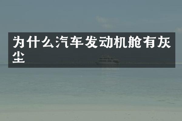 为什么汽车发动机舱有灰尘