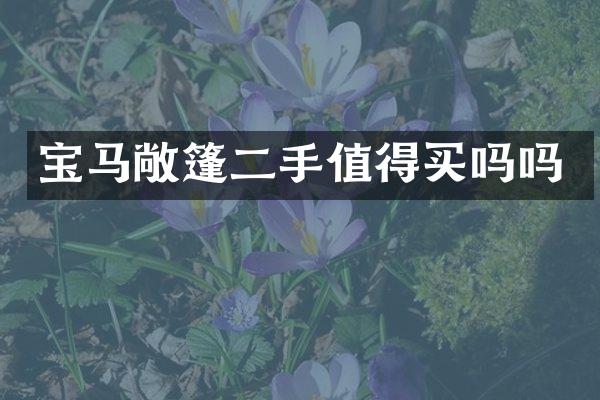 宝马敞篷二手值得买吗吗