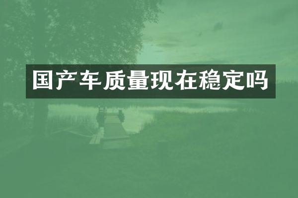 国产车质量现在稳定吗