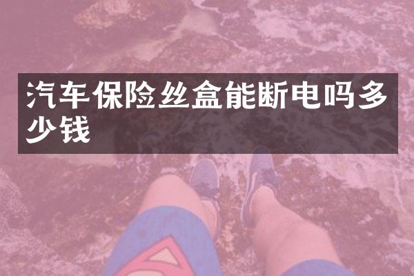 汽车保险丝盒能断电吗多少钱
