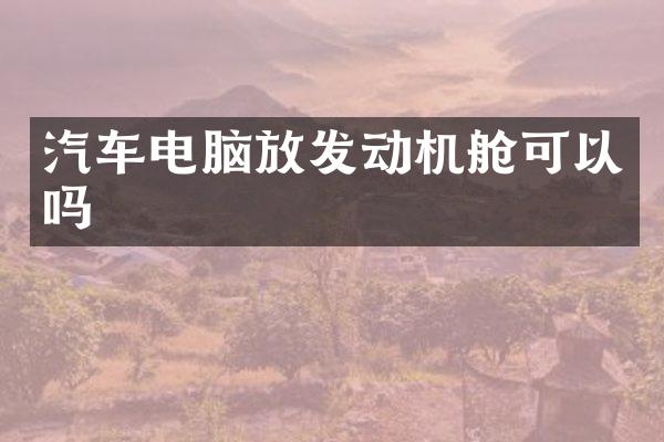 汽车电脑放发动机舱可以吗