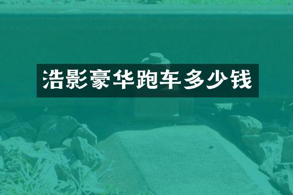 浩影豪华跑车多少钱