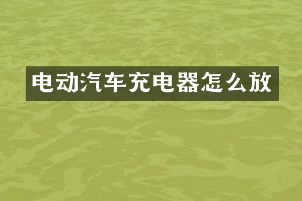 电动汽车充电器怎么放
