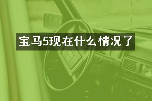 宝马5现在什么情况了