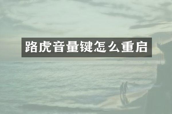 路虎音量键怎么重启