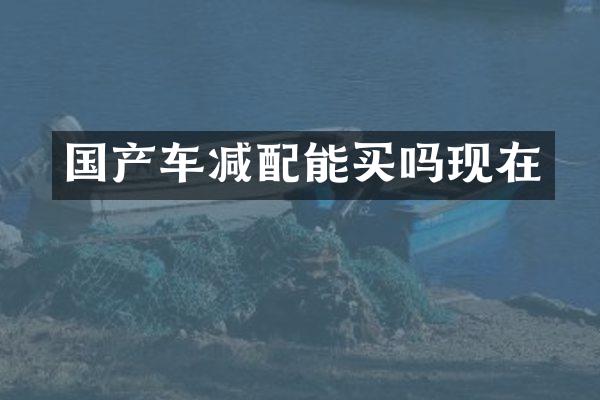 国产车减配能买吗现在