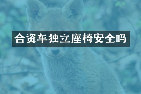 合资车独立座椅安全吗