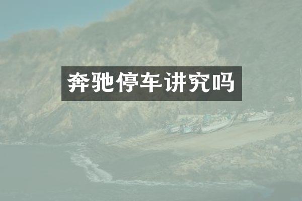 奔驰停车讲究吗