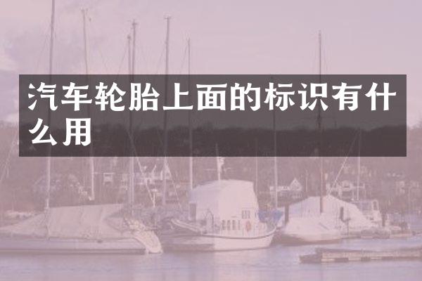 汽车轮胎上面的标识有什么用