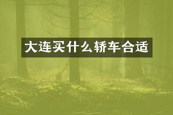 大连轿车合适