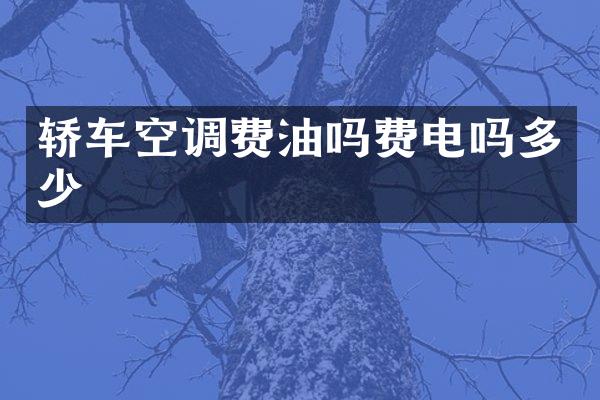 轿车空调费油吗费电吗多少