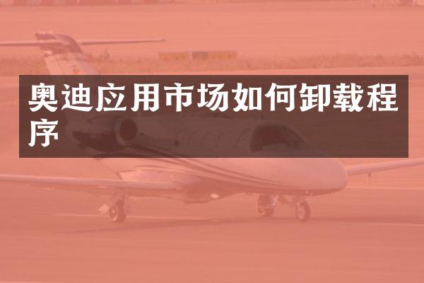 奥迪应用市场如何卸载程序