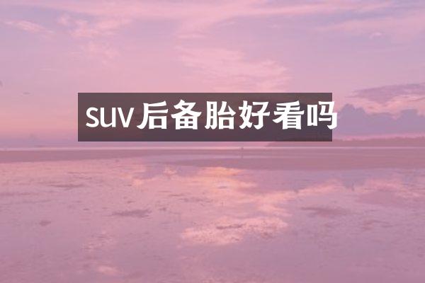 suv后备胎好看吗