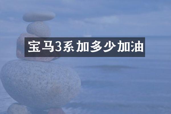宝马3系加多少加油