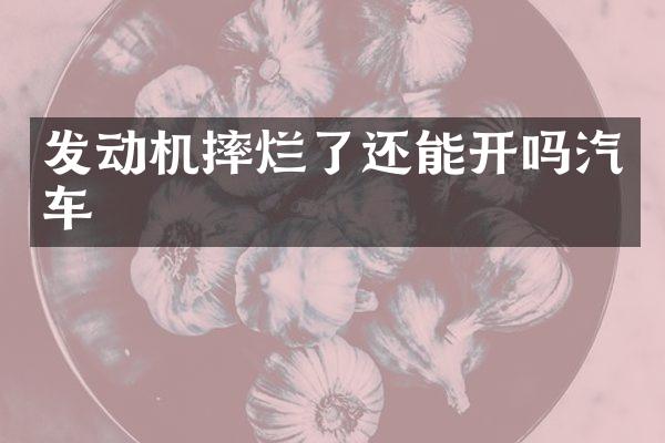 发动机摔烂了还能开吗汽车