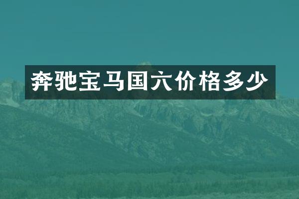 奔驰宝马国六价格多少