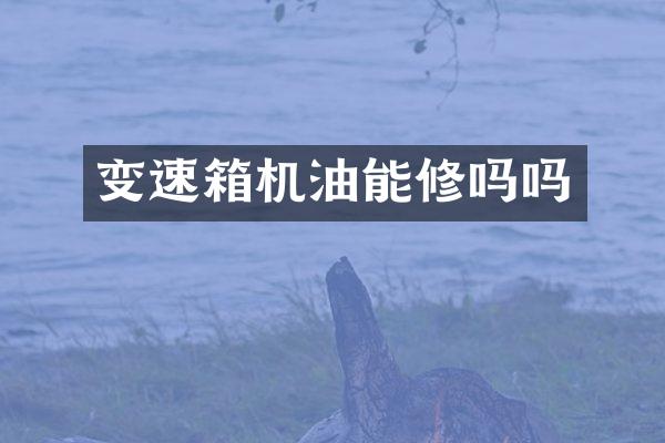 变速箱机油能修吗吗