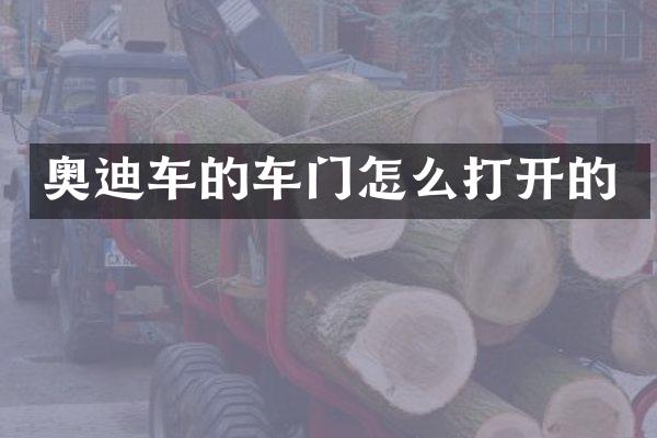 奥迪车的车门怎么打开的