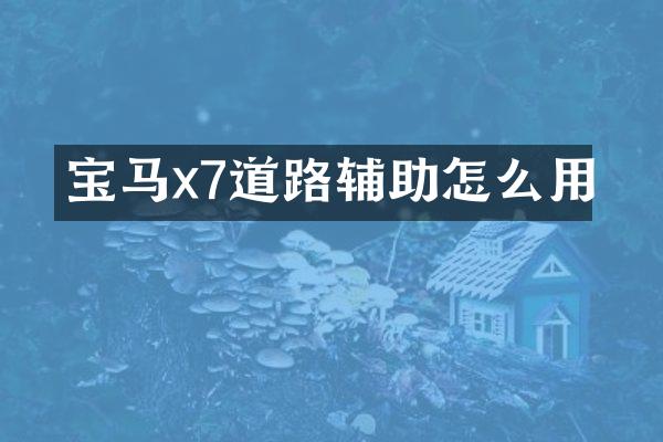 宝马x7道路辅助怎么用