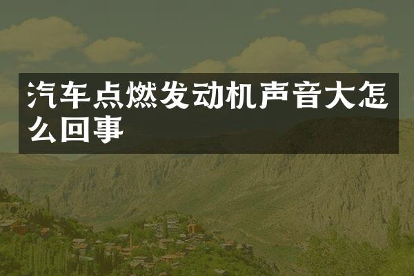 汽车点燃发动机声音大怎么回事