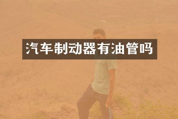 汽车制动器有油管吗