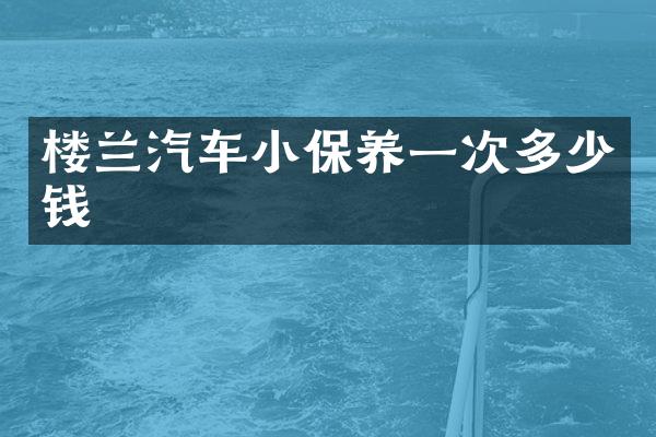 楼兰汽车小保养一次多少钱