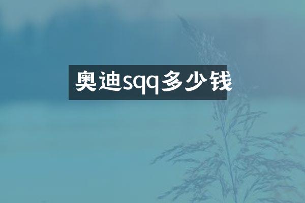 奥迪sqq多少钱